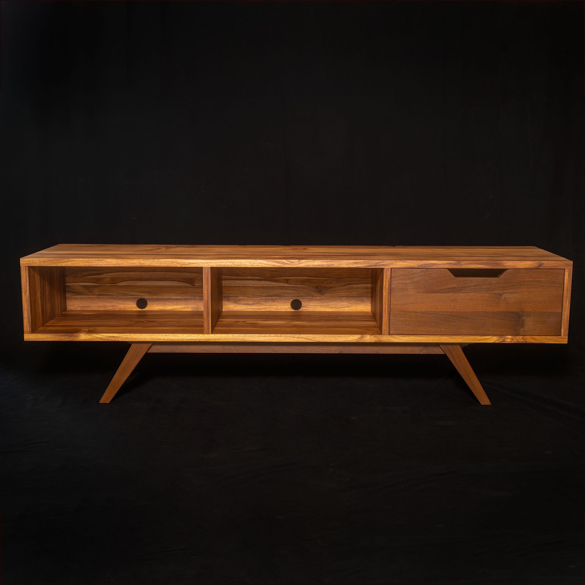 Gensler Teak Handcrafted Tropical Hardwood Console Long View