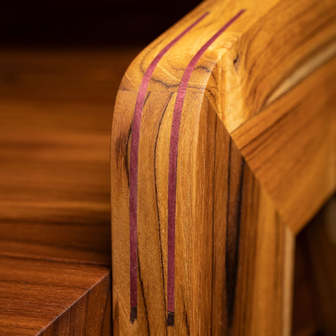 Guldris Desk Tropical Hardwood Teak And Purpleheart